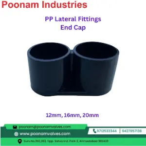 PP Lateral End Cap — 12mm, 16mm, 20mm